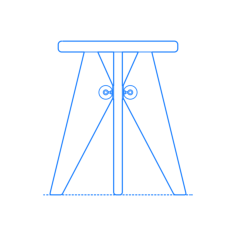 Furniture Stools Prouve Tabouret Bois Silhouette Svg Vector, Free Vectors File